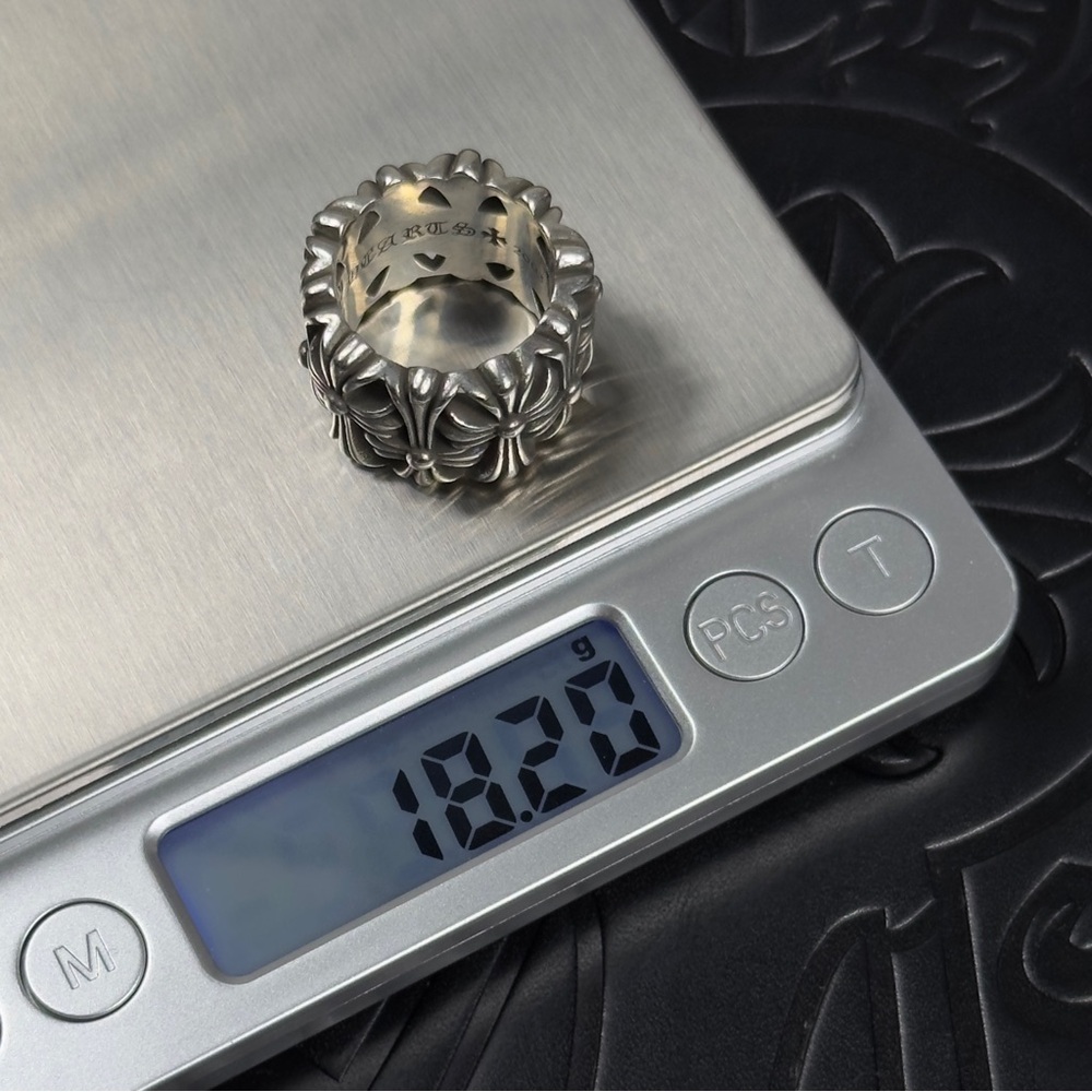 Chrome Hearts 925 Silver Cemetery Ring Size 7 US - Picture 11 of 11